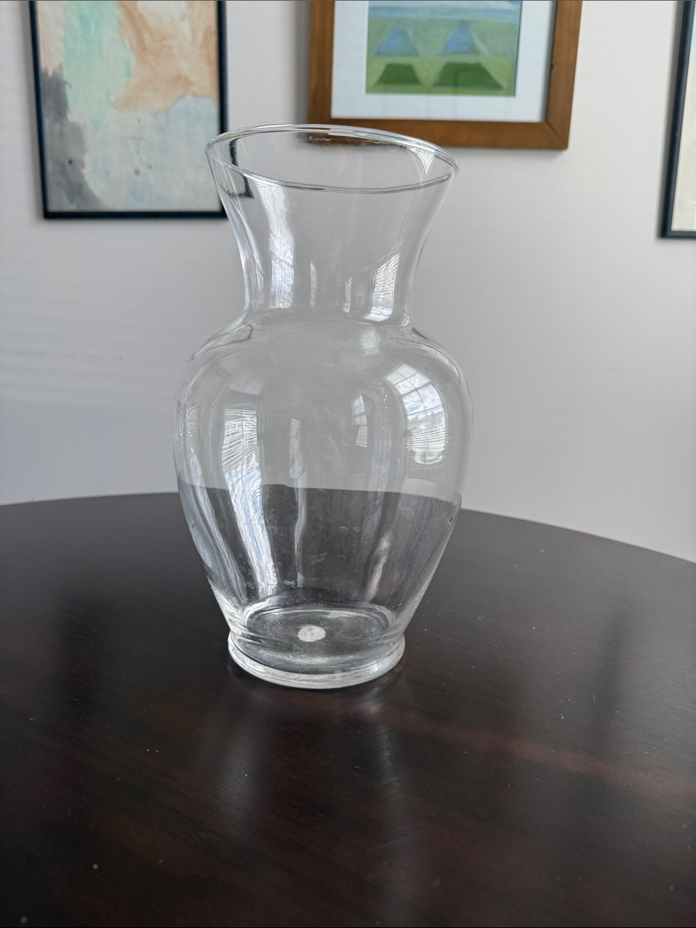 Clear Glass Decorative Vase - Home Accents